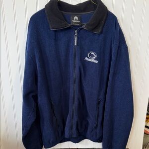 Navy Blue Fleece Jacket men’s large Penn state PSU